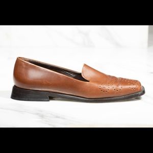 Vintage Joan & David leather loafer shoes